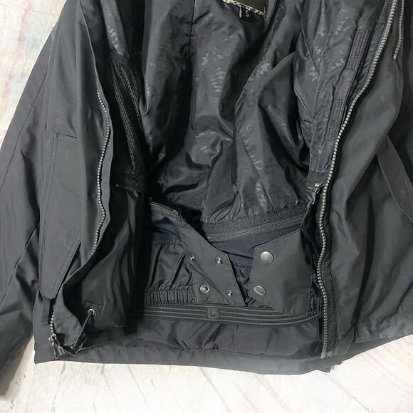 BURTON Dry Ride Black Jacket Snowboard Ski Winter Removable Hood Size Small - Picture 8 of 13